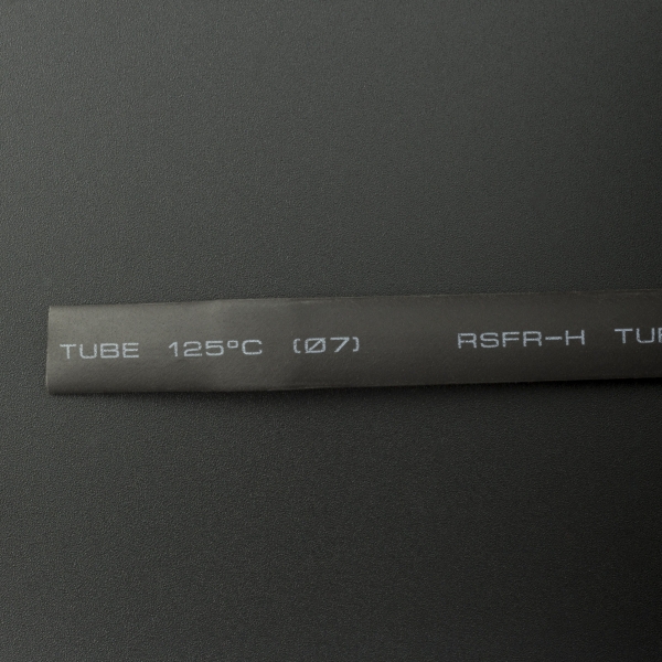 Tubo Termoencogible Negro 7 mm 1 Metro Genérico - 3