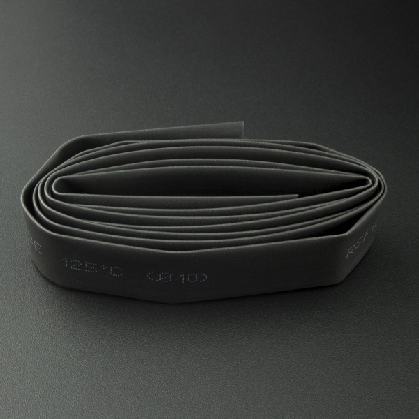 Tubo Termoencogible Negro 10 mm 1 Metro Genérico - 2