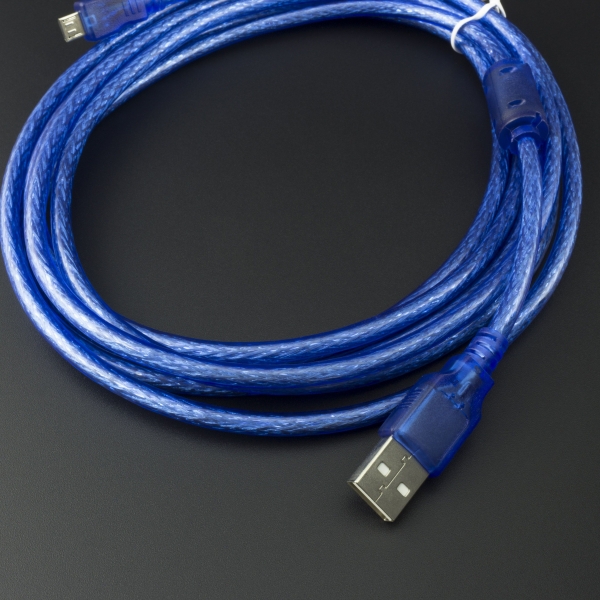 Cable USB Tipo A 2.0 a Micro USB Tipo B 3 Metros  Genérico - 4