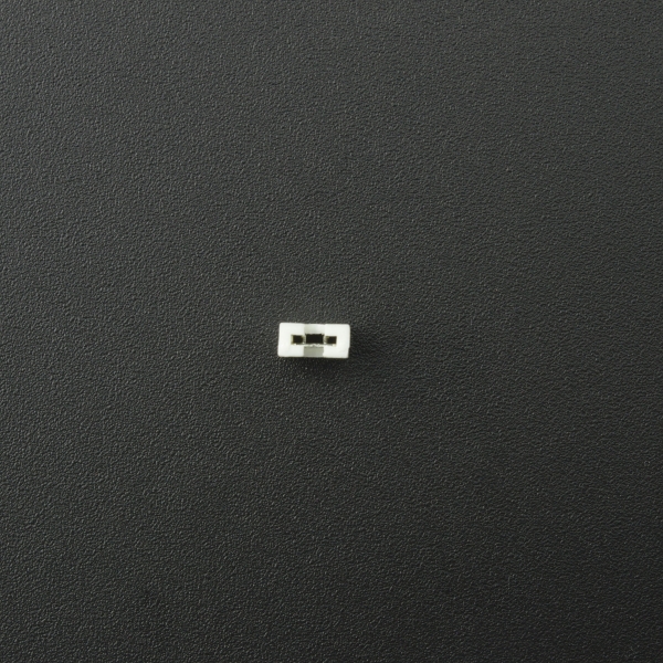 Conector Jumper 2.54 mm 2P Blanco Genérico - 2