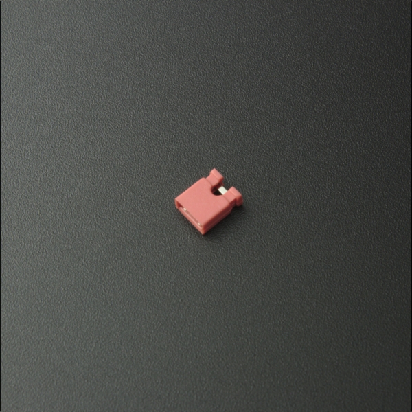 Conector Jumper 2.54 mm 2P Rojo Genérico - 2