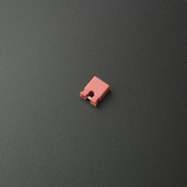 Conector Jumper 2.54 mm 2P Rojo Genérico - 4