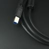 Cable USB 2.0 Tipo A Macho a Tipo B Macho Negro 1.5 metros Genérico - 6 Cable USB 2.0 Tipo A Macho a Tipo B Macho Negro 1.5 metros Genérico - 6