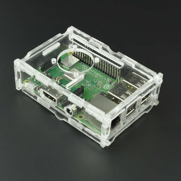 CAJA PROTECTORA EN ACRÍLICO PARA RASPBERRY PI B+/PI 2/PI 3 Vistronica - 5