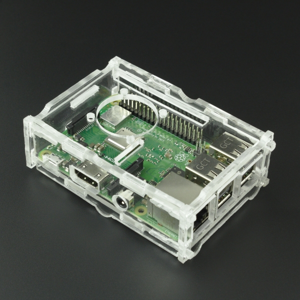 CAJA PROTECTORA EN ACRÍLICO PARA RASPBERRY PI B+/PI 2/PI 3 Vistronica - 8