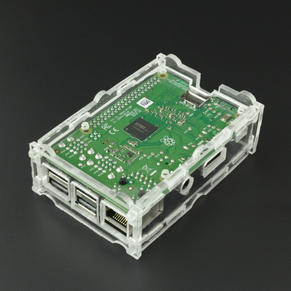 CAJA PROTECTORA EN ACRÍLICO PARA RASPBERRY PI B+/PI 2/PI 3 Vistronica - 9