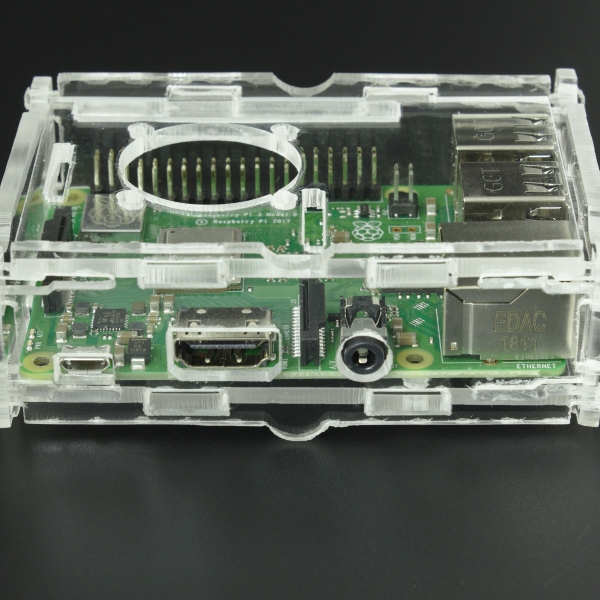 CAJA PROTECTORA EN ACRÍLICO PARA RASPBERRY PI B+/PI 2/PI 3 Vistronica - 11
