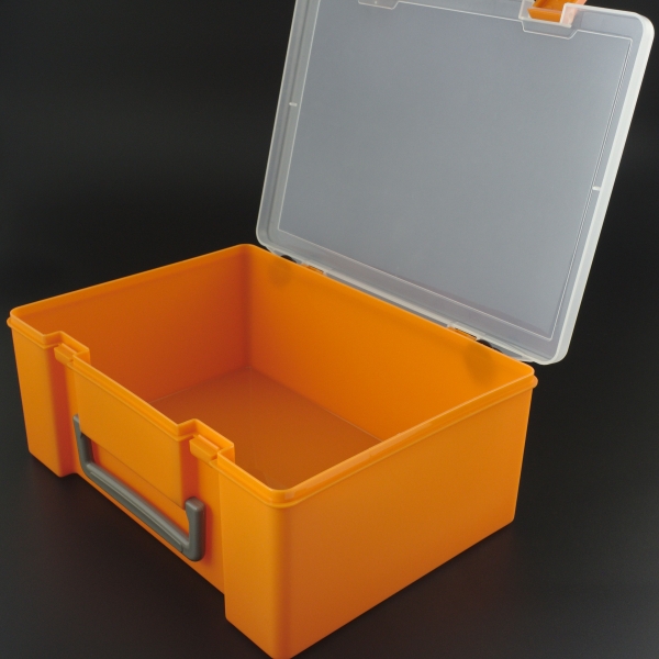 Caja de Herramientas Multifuncional  10.5x25x18 cm Color Naranja Genérico - 5