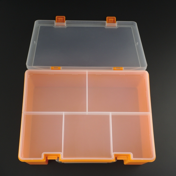 Caja de Herramientas Multifuncional  10.5x25x18 cm Color Naranja Genérico - 6