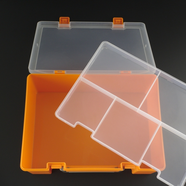 Caja de Herramientas Multifuncional  10.5x25x18 cm Color Naranja Genérico - 7
