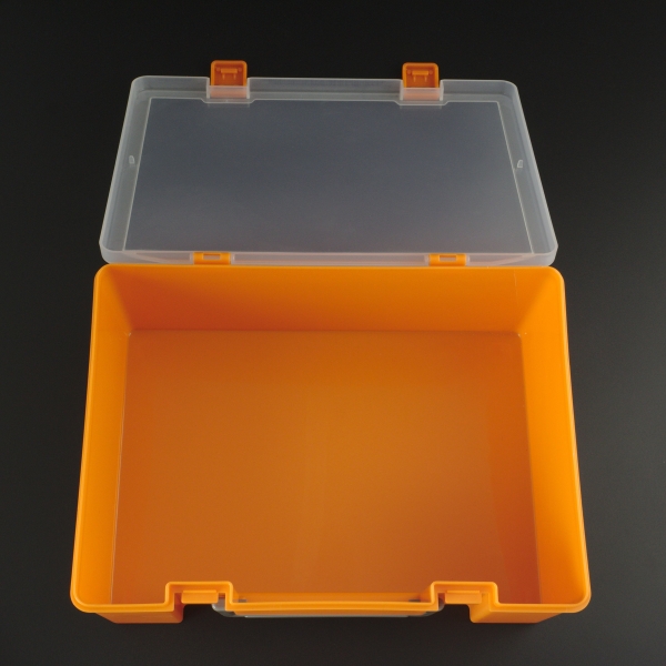 Caja de Herramientas Multifuncional  10.5x25x18 cm Color Naranja Genérico - 8
