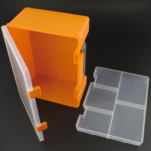 Caja de Herramientas Multifuncional  10.5x25x18 cm Color Naranja Genérico - 9