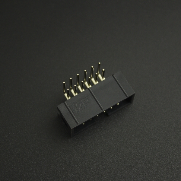 CONECTOR IDC DC3-12P 2x6P MACHO ACODADO Genérico - 4 CONECTOR IDC DC3-12P 2x6P MACHO ACODADO Genérico - 4