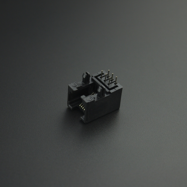 Conector Jack RJ12 Negro Para PCB  Genérico - 4