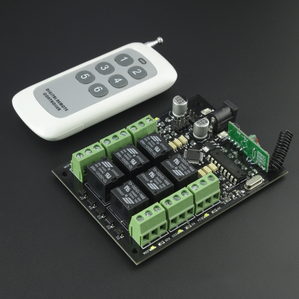 MODULO RF CON 6 RELE MODULO RF CON 6 RELE