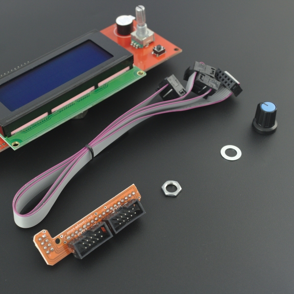 Pantalla LCD 20X4 Para Impresora 3D (Smart Controller For Reprap 3D) Genérico - 3