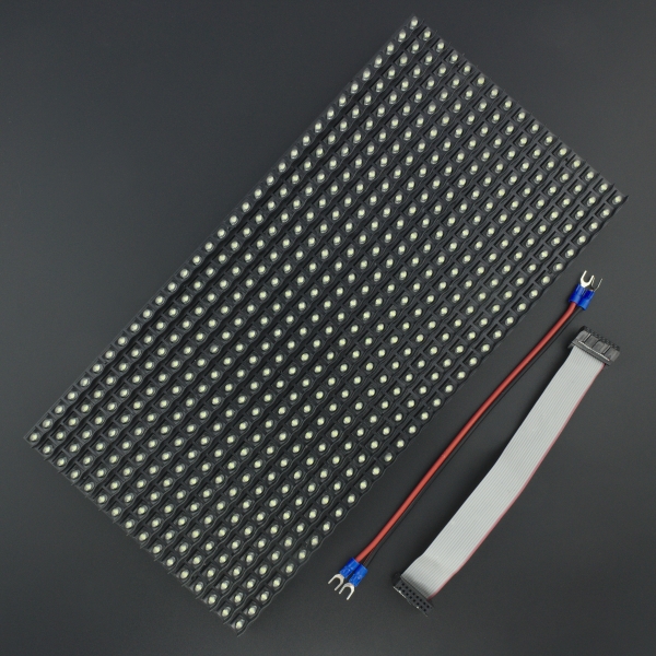 Matriz de Leds Blanco 32x16 P10 4.8mm Genérico - 1 Matriz de Leds Blanco 32x16 P10 4.8mm Genérico - 1