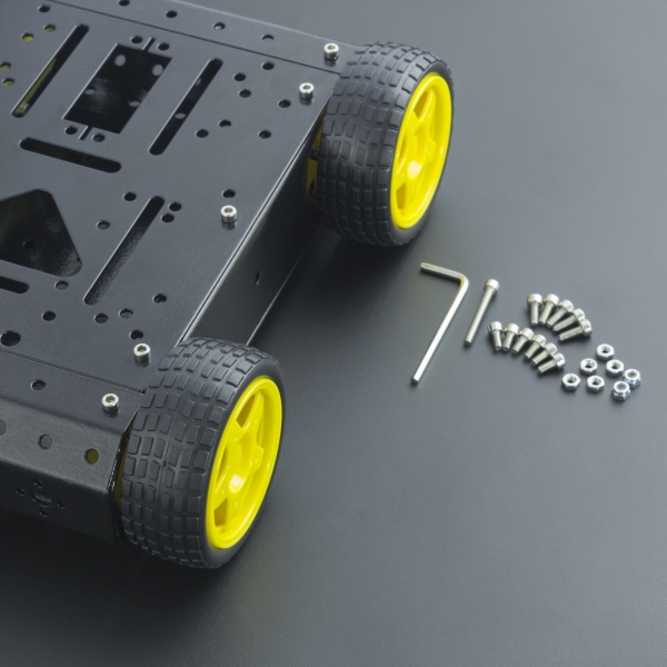 Plataforma Móvil 4WD Rover Para Robótica Genérico - 1 Plataforma Móvil 4WD Rover Para Robótica Genérico - 1