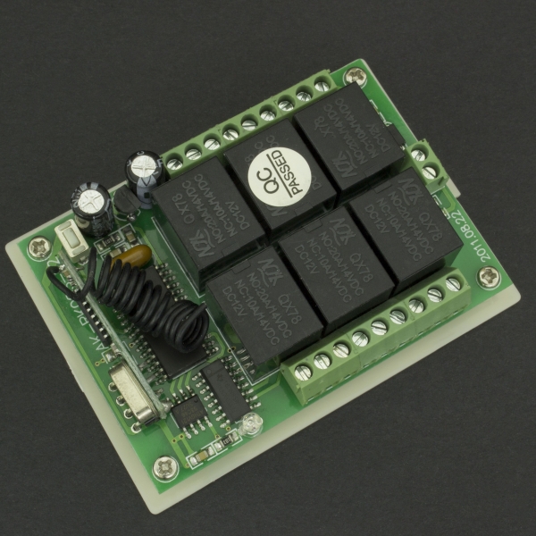 Módulo Relé 12V DC 6 canales con RF