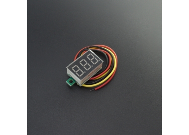 Mini Voltí­metro 7 SEG Rojo 4.8V~30V