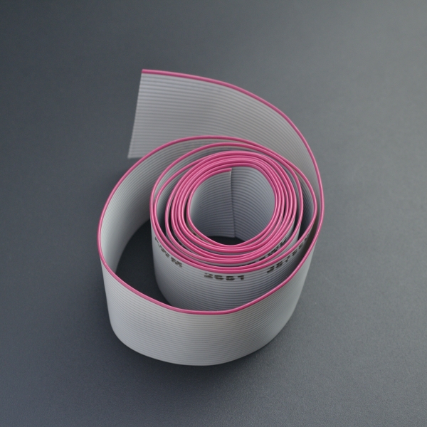 CABLE PLANO RIBBON GRIS 26 HILOS 1 METRO Genérico - 3