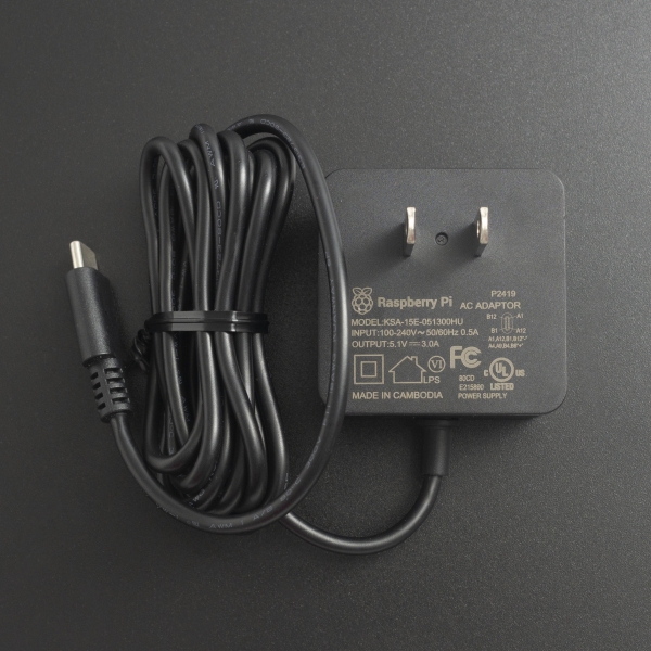 ADAPTADOR DE VOLTAJE 15.3W USB TIPO C PARA RASPBERRY PI 4 (Original) Raspberry PI - 3
