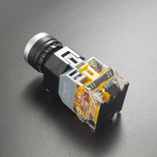 Interruptor Pulsador Normalmente Abierto 22mm YB-LA38 Con Led Indicador Verde Genérico - 4 Interruptor Pulsador Normalmente Abierto 22mm YB-LA38 Con Led Indicador Verde Genérico - 4