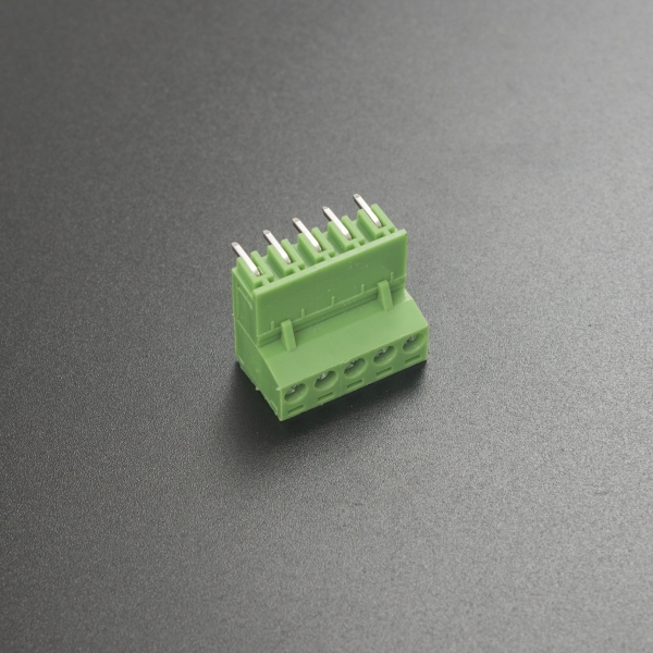 Terminal de Bloque Enchufable 5.08MM Verde 5P Inclinado 90 Grados Genérico - 1 Terminal de Bloque Enchufable 5.08MM Verde 5P Inclinado 90 Grados Genérico - 1