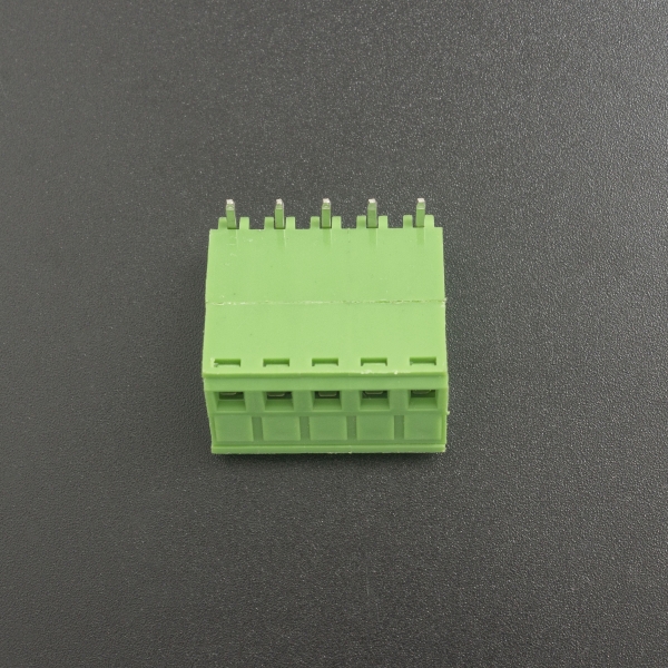 Terminal de Bloque Enchufable 5.08MM Verde 5P Inclinado 90 Grados Genérico - 6 Terminal de Bloque Enchufable 5.08MM Verde 5P Inclinado 90 Grados Genérico - 6