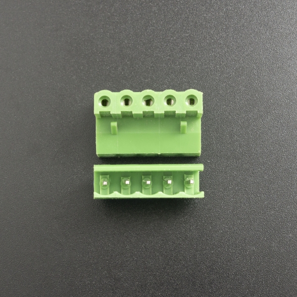 Terminal de Bloque Enchufable 5.08MM Verde 5P Genérico - 2