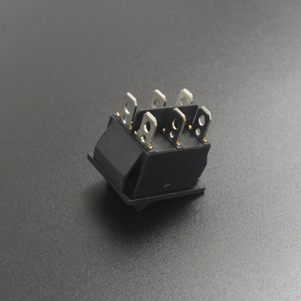 Interruptor Basculante Negro 20A KCD4 6 Pines Genérico - 3