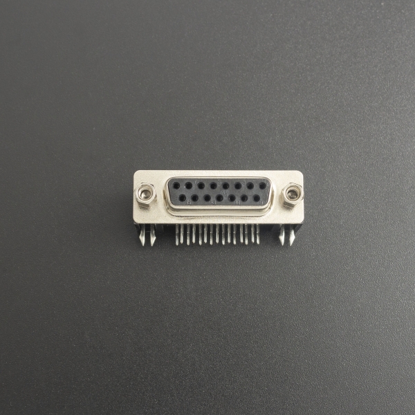 Conector DB15 Hembra 2 Líneas 90 Grados Para PCB Genérico - 1 Conector DB15 Hembra 2 Líneas 90 Grados Para PCB Genérico - 1