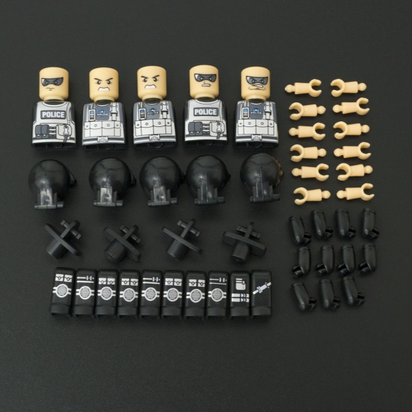 Kit Educativo Tipo LEGO Police Swat Genérico - 21 Kit Educativo Tipo LEGO Police Swat Genérico - 21