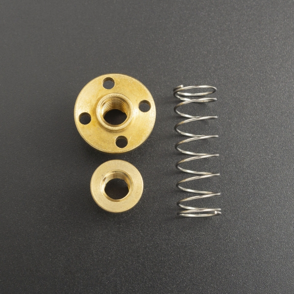 Tuerca T8 Anti Backlash Para Varilla Trapezoidal 1 Hilo Genérico - 3