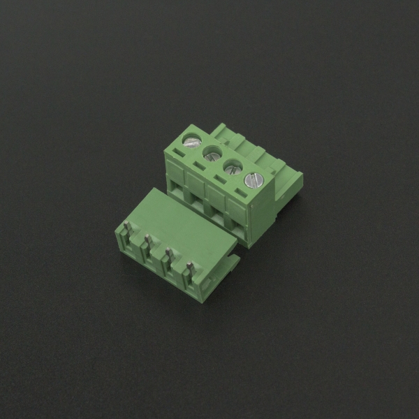 Terminal de Bloque Enchufable 5.08 mm Verde 4P 90 Grados Genérico - 4