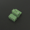 Terminal de Bloque Enchufable 5.08 mm Verde 4P 90 Grados Genérico - 4