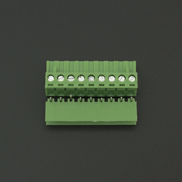 Terminal de Bloque Enchufable 5.08MM Verde 9P Inclinado 90 Grados Genérico - 5