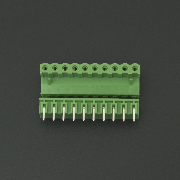 Terminal de Bloque Enchufable 5.08MM Verde 10P Inclinado 90 Grados Genérico - 2