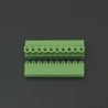 Terminal de Bloque Enchufable 5.08MM Verde 10P Inclinado 90 Grados Genérico - 6