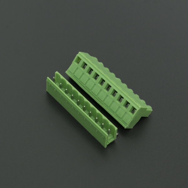 Terminal de Bloque Enchufable 5.08MM Verde 10P Inclinado 90 Grados Genérico - 3