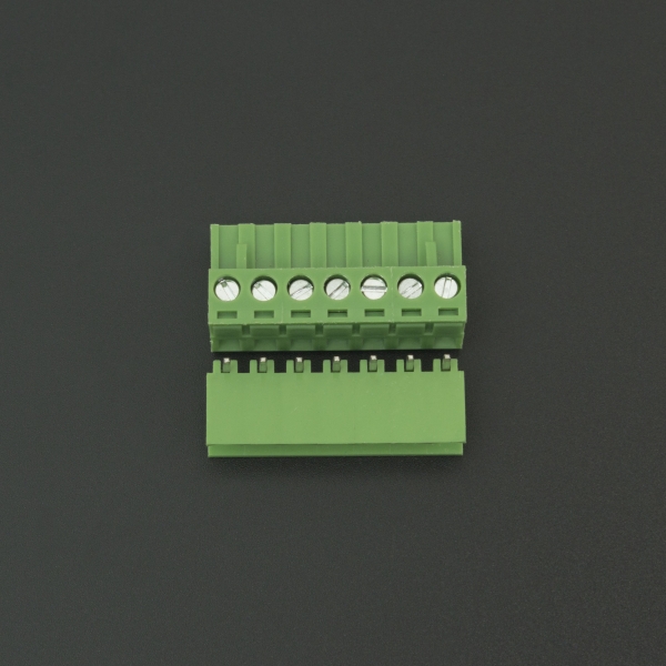Terminal de Bloque Enchufable 5.08MM Verde 7P Inclinado 90 Grados Genérico - 5