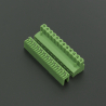 Terminal de Bloque Enchufable 5.08MM Verde 12P Genérico - 2 Terminal de Bloque Enchufable 5.08MM Verde 12P Genérico - 2