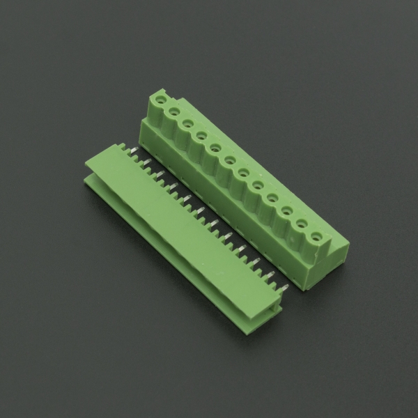 Terminal de Bloque Enchufable 5.08MM Verde 12P Genérico - 1 Terminal de Bloque Enchufable 5.08MM Verde 12P Genérico - 1