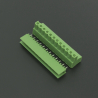 Terminal de Bloque Enchufable 5.08MM Verde 12P Genérico - 1 Terminal de Bloque Enchufable 5.08MM Verde 12P Genérico - 1