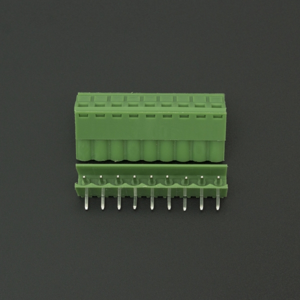 Terminal de Bloque Enchufable 5.08MM Verde 9P Inclinado 90 Grados Genérico - 4