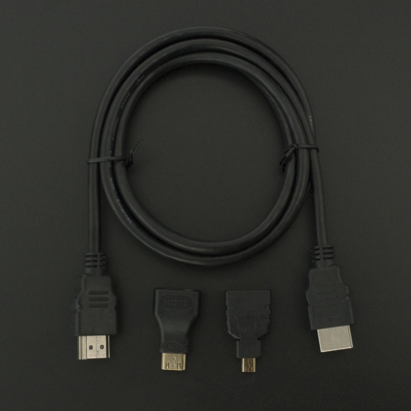 Kit Cable HDMI Macho Adaptador Mini HDMI y Adaptador Micro HDMI Genérico - 3