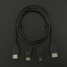 Kit Cable HDMI Macho Adaptador Mini HDMI y Adaptador Micro HDMI Genérico - 3