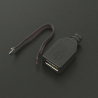 Conector USB tipo A Hembra para soldar Genérico - 3