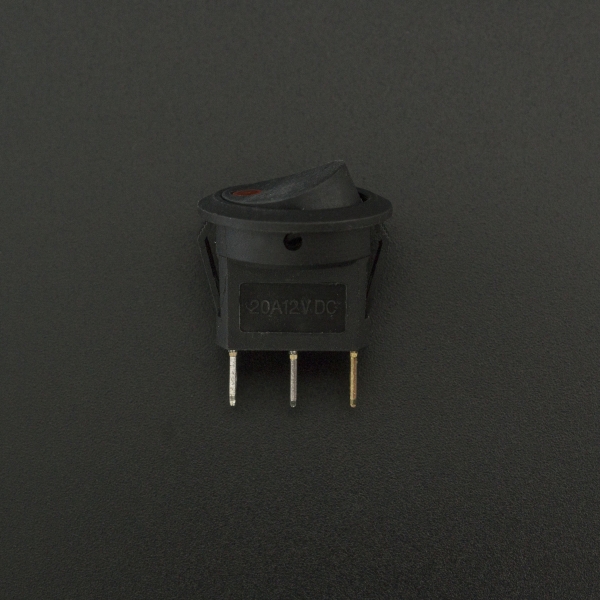Interruptor Redondo 20MM Con LED Rojo Genérico - 2