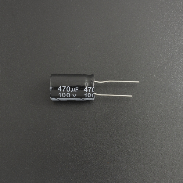 Capacitor Electrolítico De Aluminio 470uF 100V 16x25 mm Genérico - 2